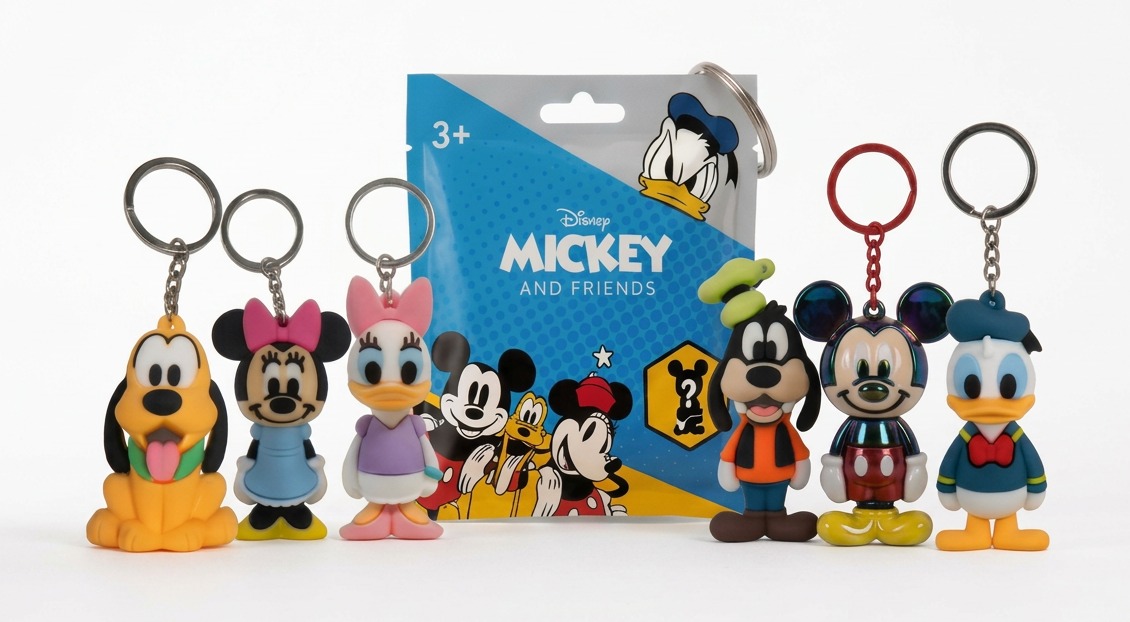 DISNEY CLASSIC Portachiavi 3D 6cm In Blind Bag 6ass..x…x